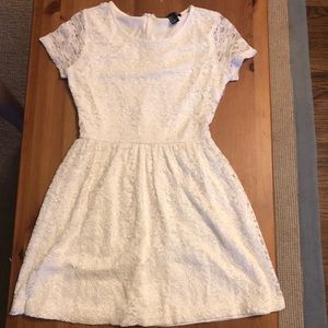 White lace dress